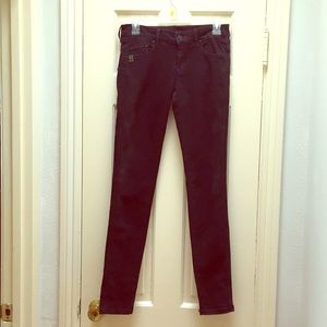 MNG Jeans - Low Rise Charcoal Black Skinny Size 2